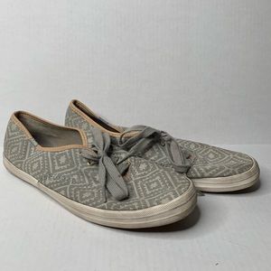 Keds gray low top fashion sneakers shoes size 10